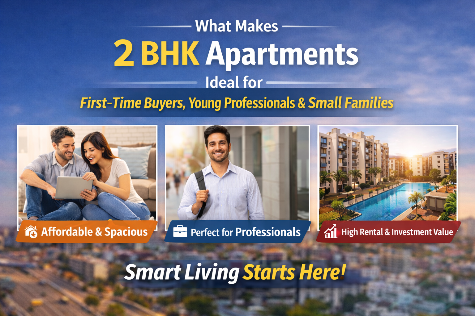 What Makes 2 BHK Apartments Ideal for First-Time Buyers, Young Professionals, and Small Families